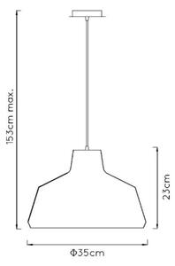 Lucide 21414/35/17 - Lustr na lanku NEIL 1xE27/60W/230V