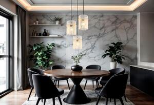 Závěsné svítidlo 3x E27 piesková IP20 GLOBO lighting GORLEY 15698-3HRB