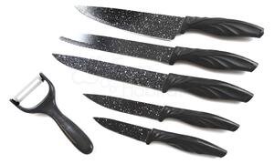 Switzner 6 dílná sada kuchyňských nožů SwissHome s keramickou vrstvou - Černé