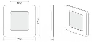 LDST DI-01-B-BZ9 - LED schodišťové svítidlo DIANA 9xLED/1,2W/230V bílá 6500K