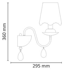 Nástěnné svítidlo FABRIZIA 1xE14/12W/230V