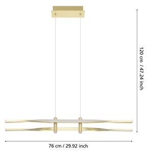 Eglo 901226 - LED Lustr na lanku COLMEAL LED/21W/230V zlatá