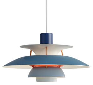 Závěsná svítidlo Louis Poulsen, PH 5 Mini, stmívatelné, Modrá, Obývací pokoj, Kov, Design