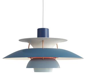 Závěsná svítidlo Louis Poulsen, PH 5, stmívatelné, Modrá, Obývací pokoj, Kov, Design