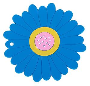 Verk 24239 Silikonová podložka pod hrnek květina modrá