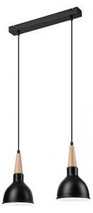 Lustr na lanku FRANCESCA 2xE27/60W/230V černá