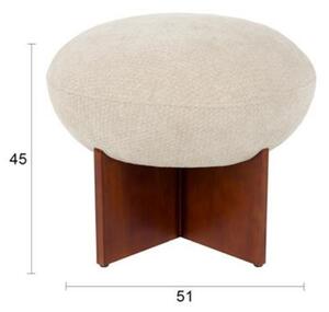 Housecraft Living Béžová čalouněná stolička Ufo 45 cm