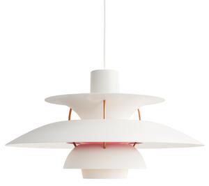 Závěsná svítidlo Louis Poulsen, PH 5, stmívatelné, Bílá, Obývací pokoj, Kov, Design