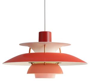 Závěsná svítidlo Louis Poulsen, PH 5 Mini, stmívatelné, Červená, Obývací pokoj, Kov, Design