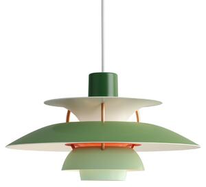 Závěsná svítidlo Louis Poulsen, PH 5 Mini, stmívatelné, Zelená, Obývací pokoj, Kov, Design