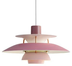 Závěsná svítidlo Louis Poulsen, PH 5 Mini, stmívatelné, Pudrová, Obývací pokoj, Kov, Design