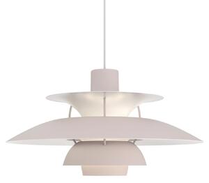Závěsná svítidlo Louis Poulsen, PH 5, stmívatelné, Šedá, Obývací pokoj, Kov, Design