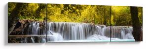 Obraz - Vodopád, s jasnými barvami (170x50 cm)