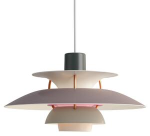 Závěsná svítidlo Louis Poulsen, PH 5 Mini, stmívatelné, Šedá, Obývací pokoj, Kov, Design