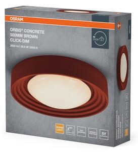 Osram-LED Stm stropní svítidlo ORBIS CONCRETE LED/24,5W/230V pr.50cm hnědá/beton