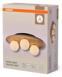 Osram - Stropní svítidlo WOOD NEST 3xG9/5W/230V kaučukovník