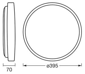 Osram - LED Stmívatelné stropní svítidlo ORBIS ALISON LED/24W/230V pr. 39,5 cm