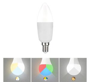 Rabalux 1980 - LED RGB Stmívatelná žárovka C37 E14/5W/230V Wi-Fi 3000-6500K