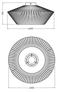 Osram - Stropní svítidlo DECOR STRIPES 1xE27/10W/230V pr. 40,5 cm béžová