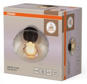 Osram - Stropní svítidlo DECOR SMOKE 1xE27/12W/230V pr.28 cm černá/kouřová šedá