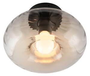 Osram - Stropní svítidlo DECOR SMOKE 1xE27/12W/230V pr.28 cm černá/kouřová šedá