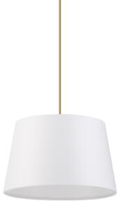 Lustr na lanku AIDA 1xE27/60W/230V pr. 25 cm dub/hnědá/bílá