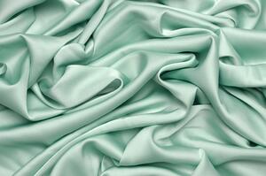 Saténové umělé hedvábí | Silky Armani - Zelená mint