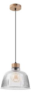 Lustr na lanku ASTA 1xE27/60W/230V pr. 28 cm dub