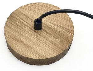 Lustr na lanku PIA 1xE27/60W/230V pr. 30 cm dub