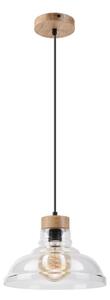 Lustr na lanku SINGLE 1xE27/60W/230V pr. 28 cm dub