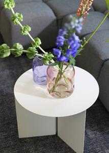 &klevering Skleněná váza Bubble tvarovaná fialová 14cm
