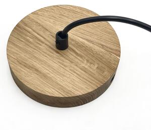 Lustr na lanku SINGLE 1xE27/60W/230V pr. 28 cm dub