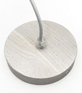 Lustr na lanku AIDA 1xE27/60W/230V pr. 25 cm dub/bílá