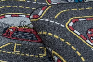 Makro Abra Dětský kusový koberec REBEL Uličky 97 Ulice auta protiskluzový šedý Rozměr: 140x200 cm