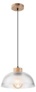 Lustr na lanku PIA 1xE27/60W/230V pr. 30 cm dub