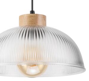 Lustr na lanku PIA 1xE27/60W/230V pr. 30 cm dub