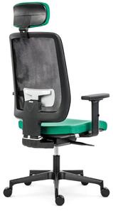 ANTARES kancelářská židle 1930 SYN Eclipse NET PDH, nosnost 130 kg, Mechanika: SL s posuvem sedáku, Hlavová opěrka: Ano, Područky: BR16 PU, Kříž: Plastový černý. Židle je v plné výbavě