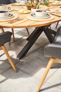 Zahradní oválný stůl Stephanie Hartman o rozměru 200x120cm Barva: black