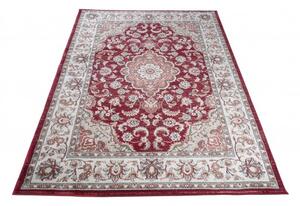 Makro Abra Kusový koberec klasický DUBAI Z287A červený Rozměr: 80x150 cm