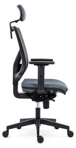 ANTARES kancelářská židle 1750 SYN Skill PDH, nosnost 120 kg, Mechanika: Synchronní, Hlavová opěrka: Ano, Područky: BR16 PU, Kříž: Plastový černý