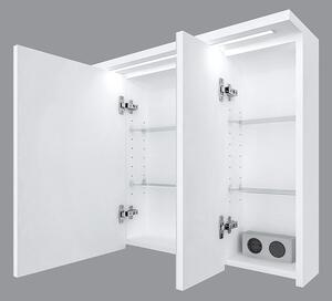 Zrcadlová skříňka závěsná s LED osvětlením Elis W 80 ZS - A-Interiéry