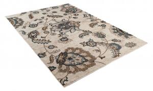 Makro Abra Kusový koberec DUBAI L426B Květy bílý Rozměr: 120x170 cm