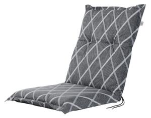 Livarno home Potah na židli Valencia/Miami, 100 x 50 x 8 cm (pruhy/antracitová) (100387407001)