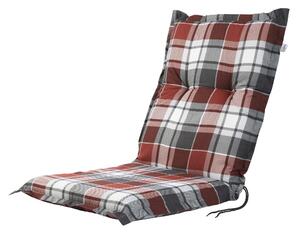 Livarno home Potah na židli Valencia/Miami, 100 x 50 x 8 cm (check/bordeaux) (100387407002)