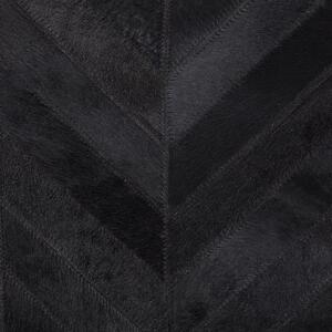 Koberec kožený černý 140 x 200 cm BELEVI