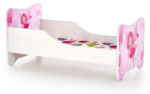 Dětská postel HAPPY FAIRY, bílá/růžová