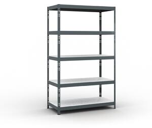 Policový regál 1966x1200x600 mm, nosnost 280kg