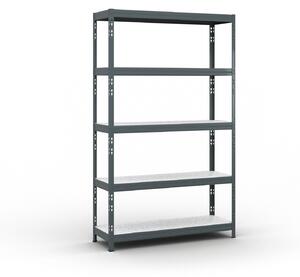 Policový regál 1966x1200x400 mm, nosnost 280kg