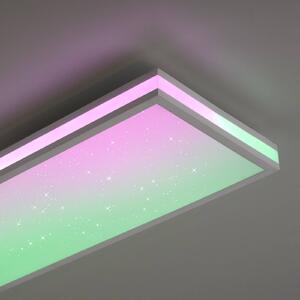 LED stropní svítidlo Mario, CCT, RGB, 100x25cm, bílé