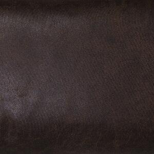 Čalouněné koženkové křeslo v hnědé barvě ROYSTON